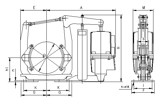 Oil Thrustor Drum Brake