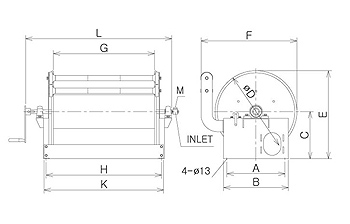 WSB Type Water Hose Reel